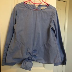 Zara girls faux tie shirt size 9/10